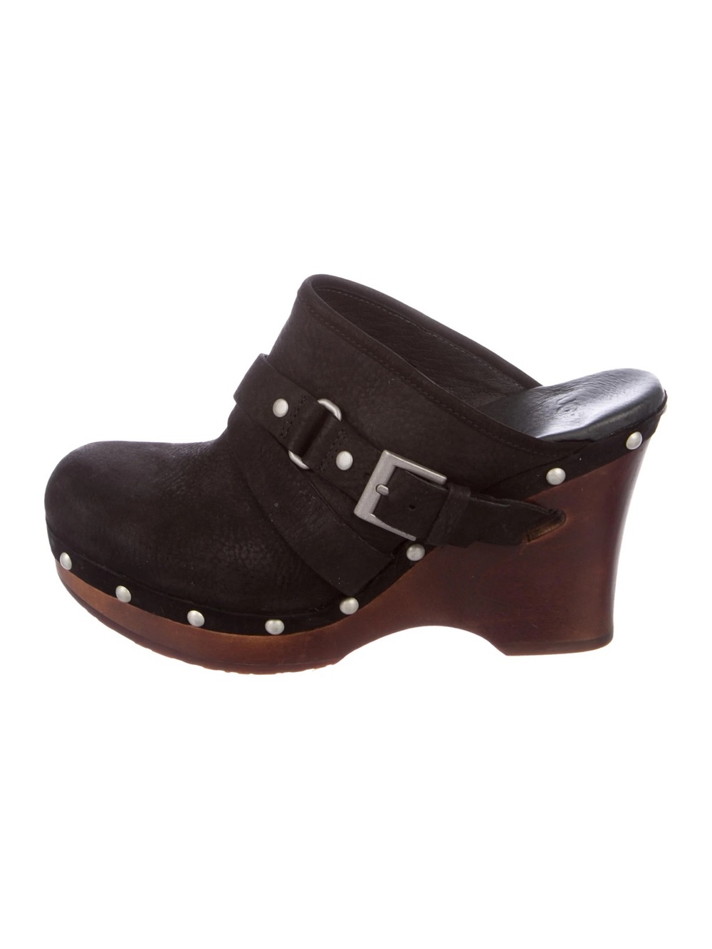UGG NATALEE SUEDE WEDGE CLOGS